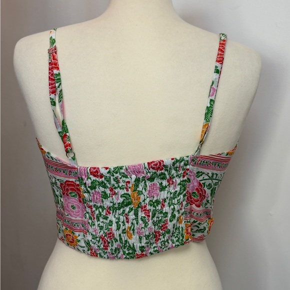 Blvk Pattern Tie Crop Top - Picture 3 of 4
